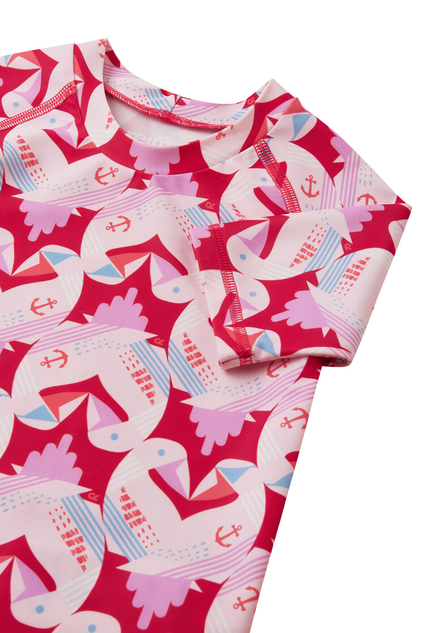 Kleinkinder UV T-shirt Pulikoi Misty Red 4/5