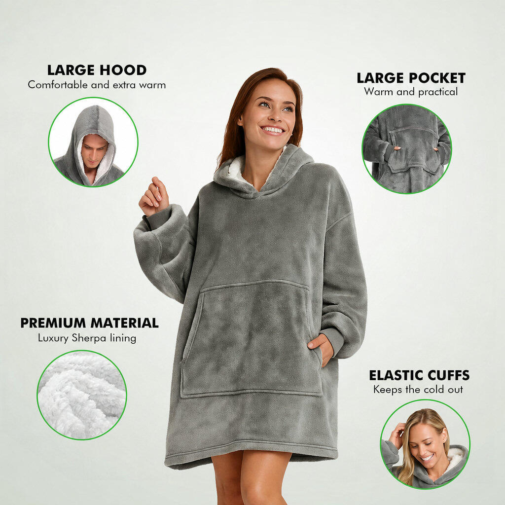 Couverture à capuche - Sweat à capuche douillet 2/6