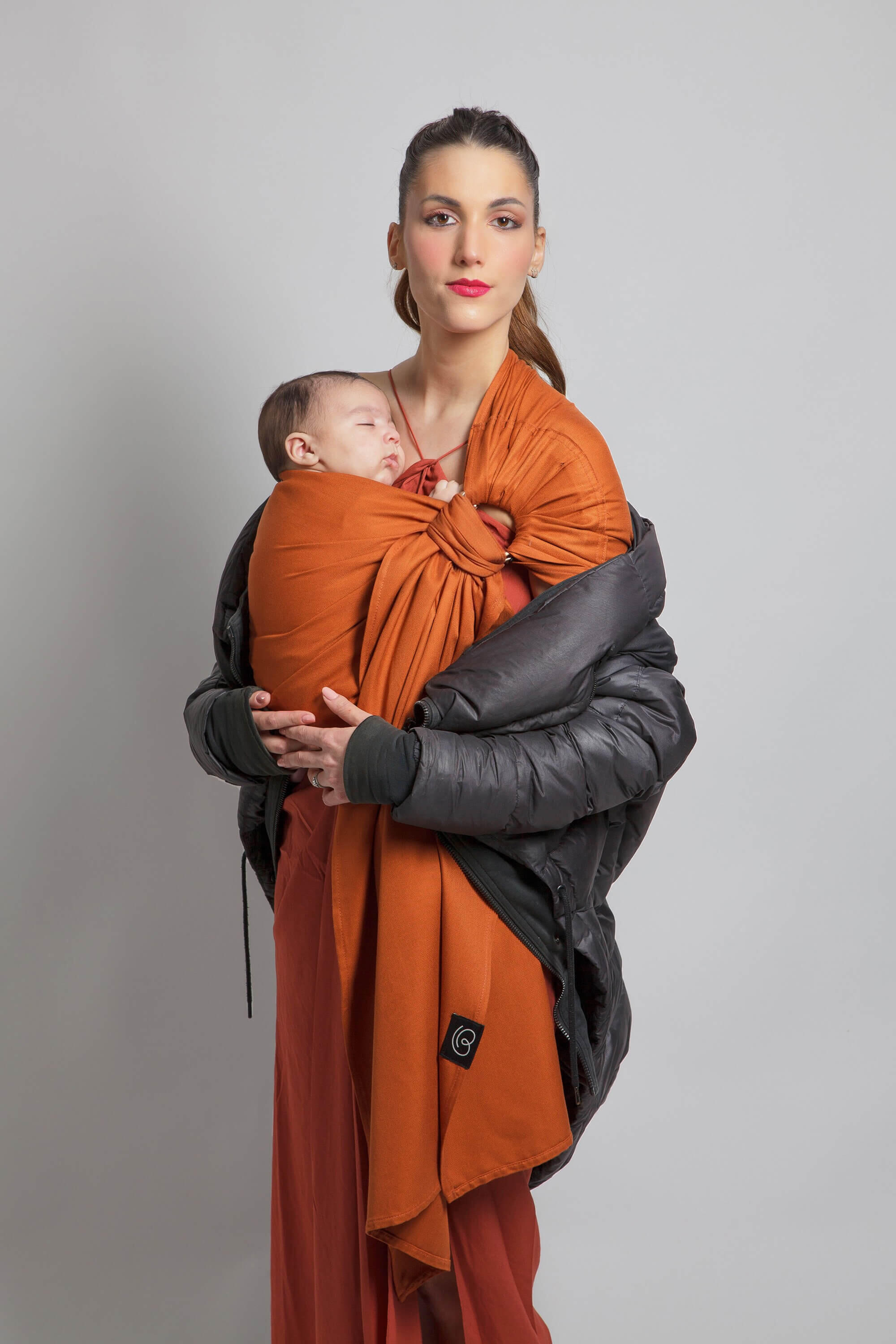 Sling Echarpe Tissée Sans Nœud - Fauve 5/5