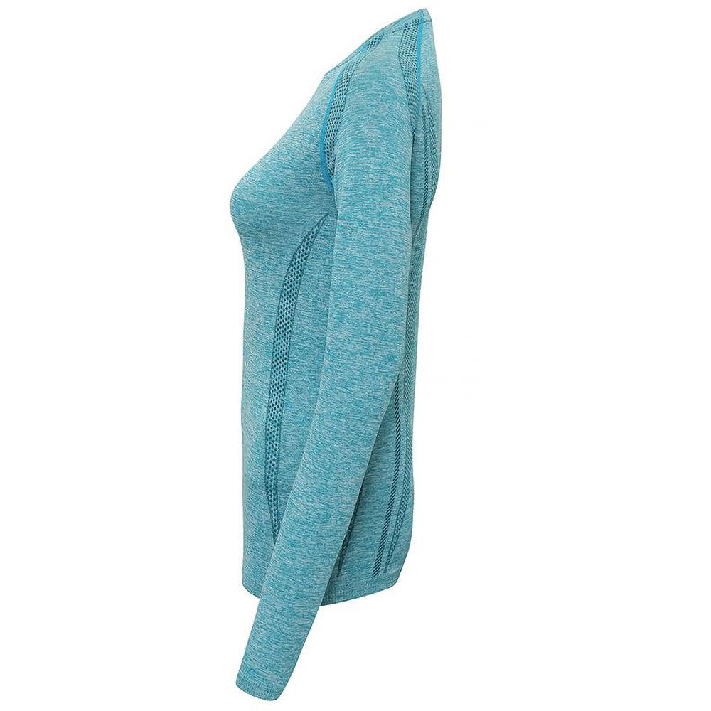 Womens/Ladies Seamless 3D Fit Multi Sport Performance Long Sleeve Top 3/3