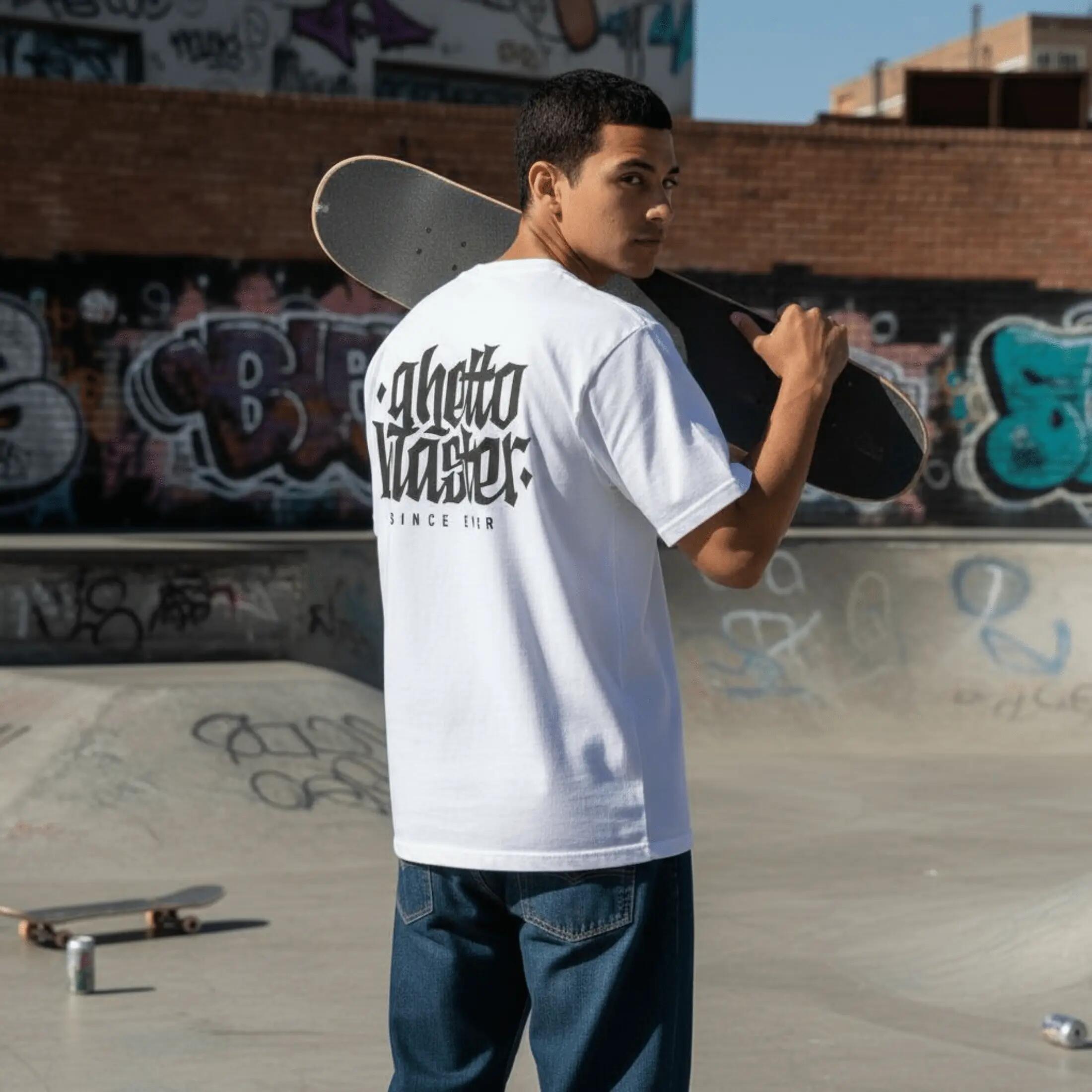 T-shirt unisex Ghettoblaster Corporate wit 3/7