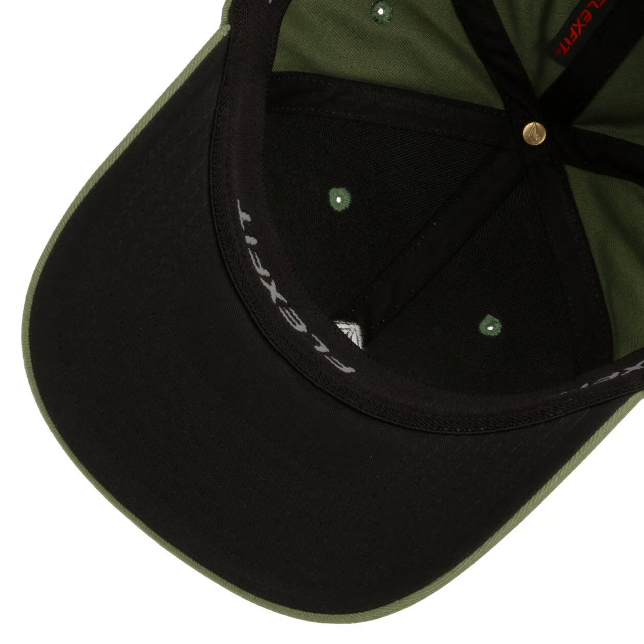 Boné Volcom Full Stone Flexfit Verde-oliva 4/7