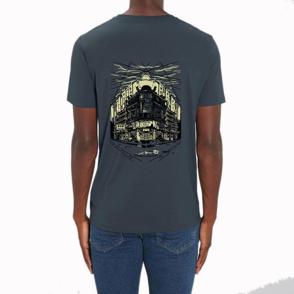 Uniseks T-shirt Ghettoblastee Tokyo India grijs 4/7
