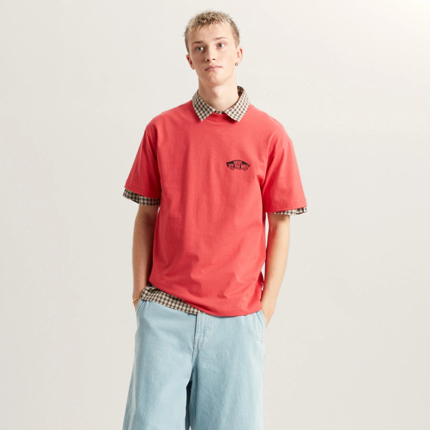 T-Shirt Vans Double Standard Rot 6/7