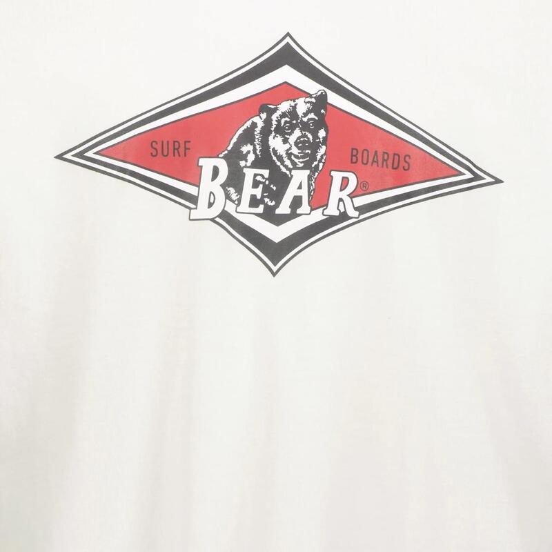 Tricou cu urs și logo mare alb