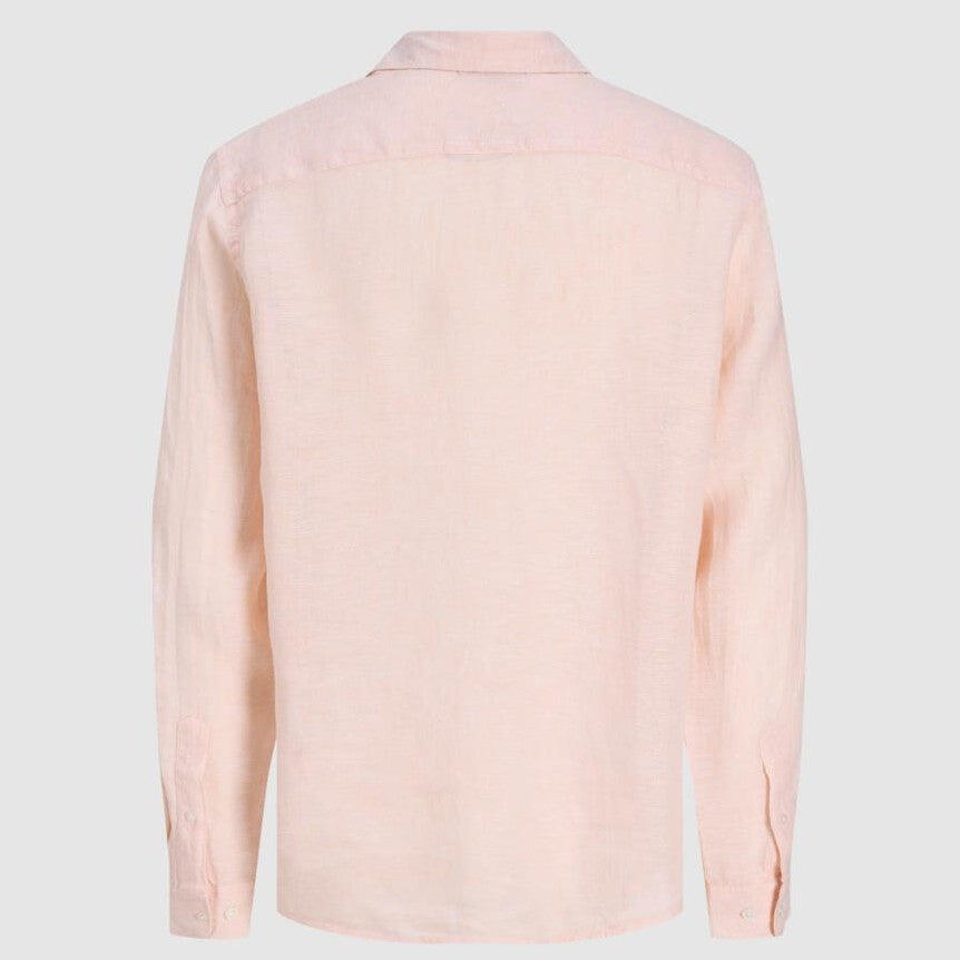 Koszula Jack & Jones Lawrence Linen LS różowa 5/7