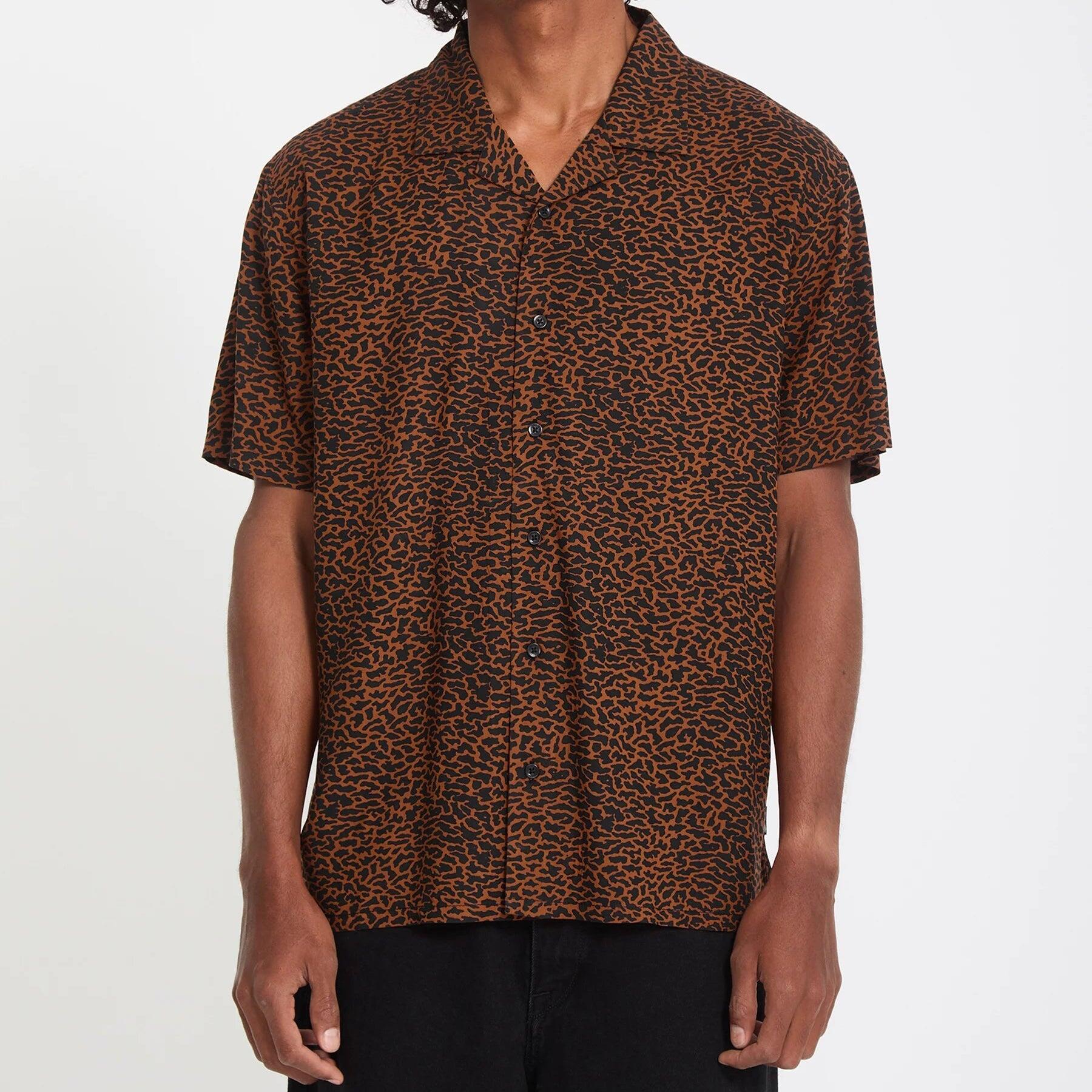 Volcom Utopias Print Brown Horn overhemd 4/7