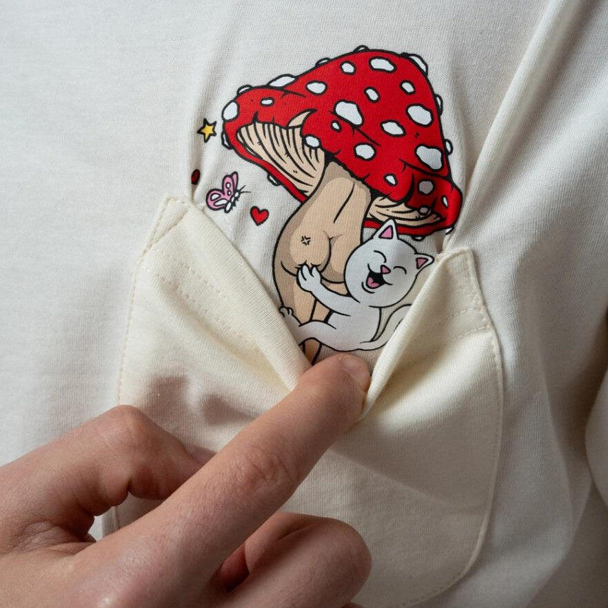 Koszulka Rip n Dip Funny Fungus Pk Beżowa 4/7