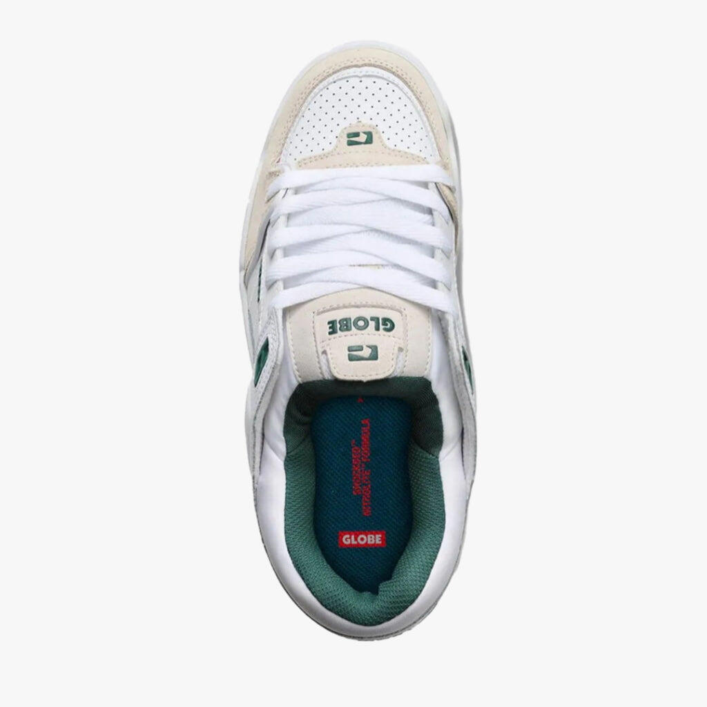 Globe Fusion White Green Sneakers