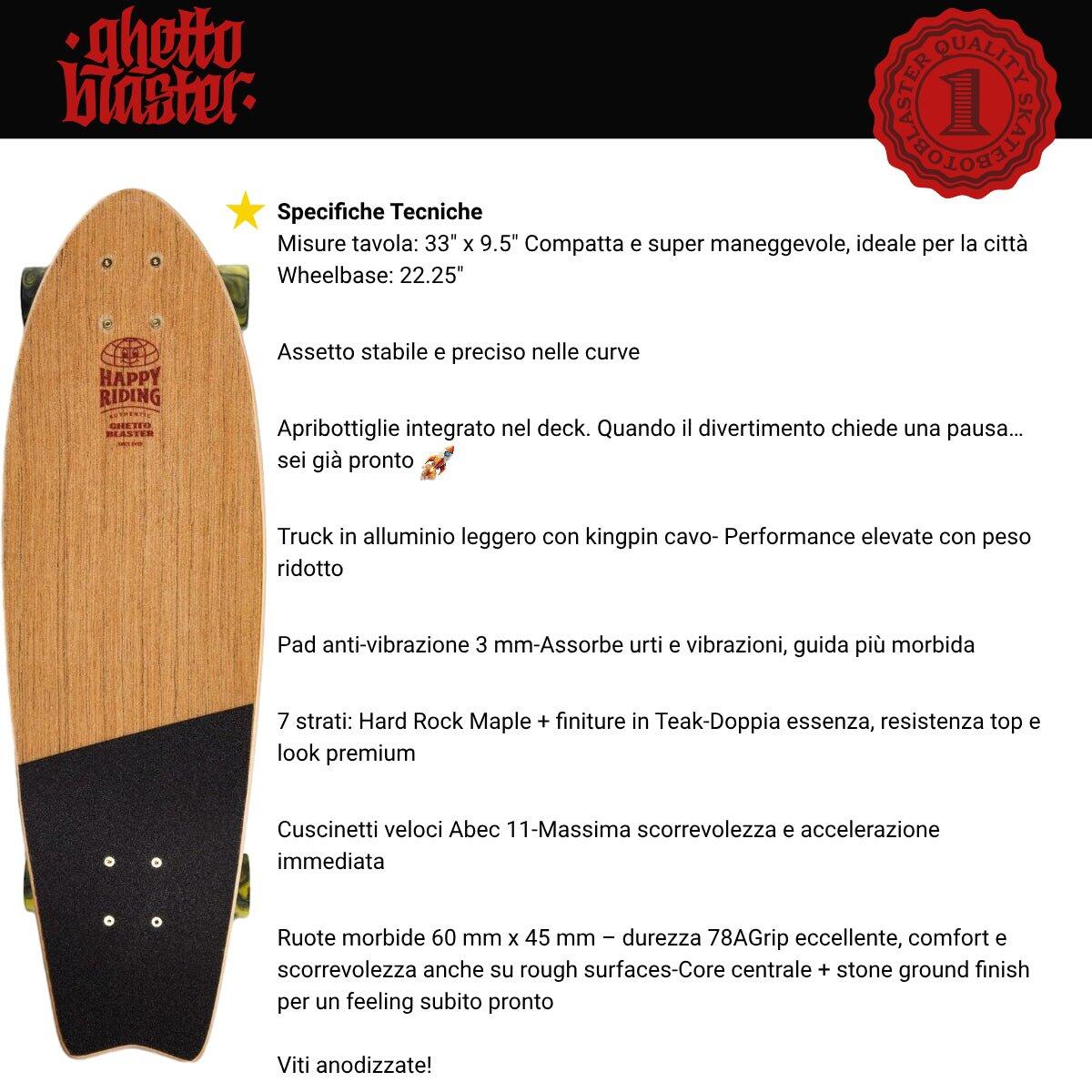 Cruiser Mid Fishtail Geroglifics 33" 4/7