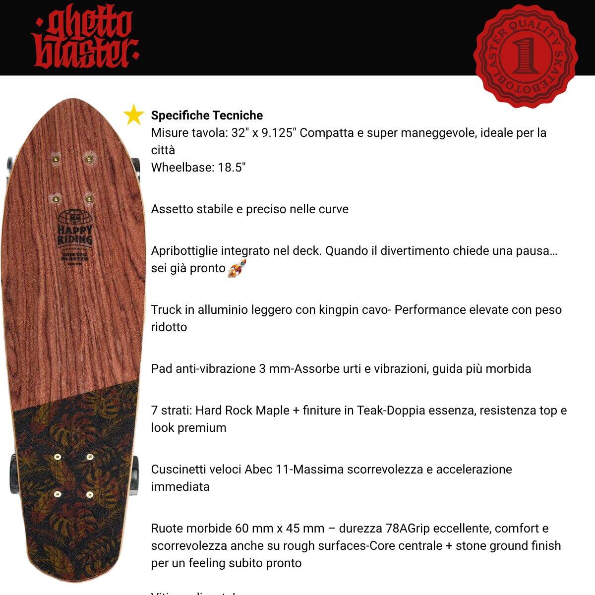 Cruiser Tiki Totem  Mogano 32" 4/7