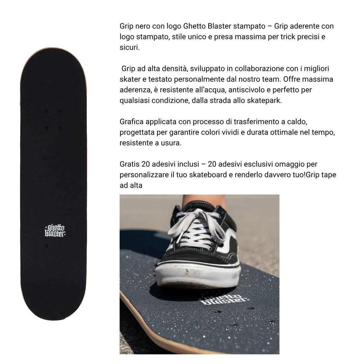 Skateboard Ghettoblaster zum Starten Forest Fries 8.0" 4/7