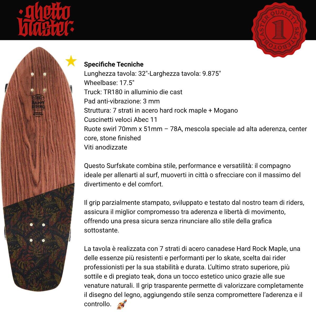 Surfskate Tiki Totem 32" x 9.875" 4/7