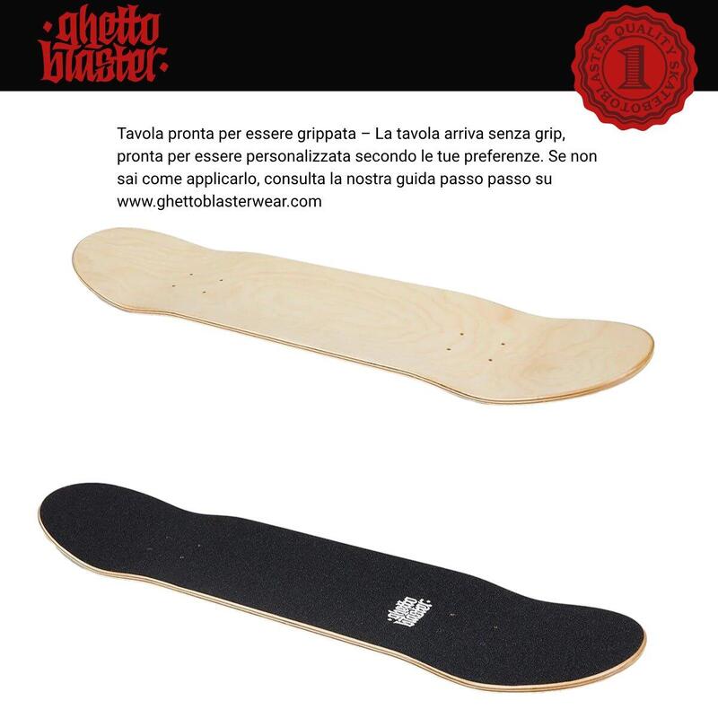 Placă de skate Small Logo Roșu 8.25"