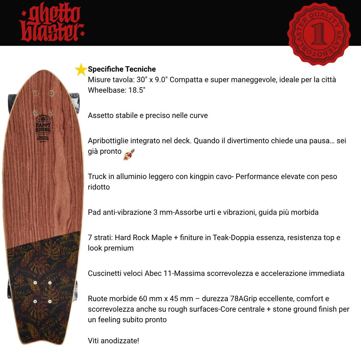Cruiser Fishtail Tiki Totem 30" 4/7