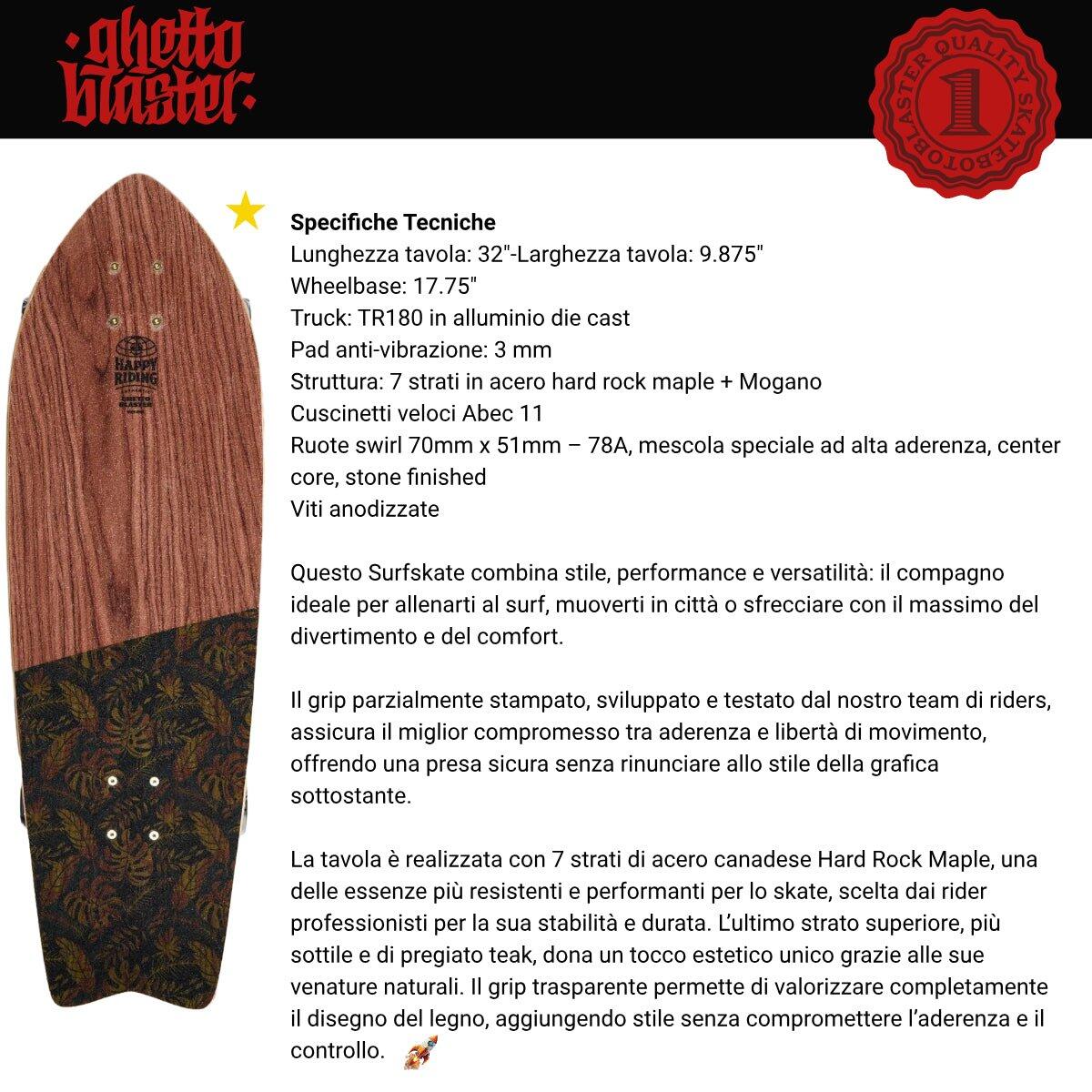 Surfskate Fishtail Tiki Totem 32" 4/7