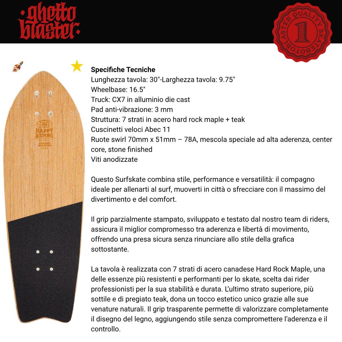 Surfskate Palm Sand 30" x 9.75" 4/7