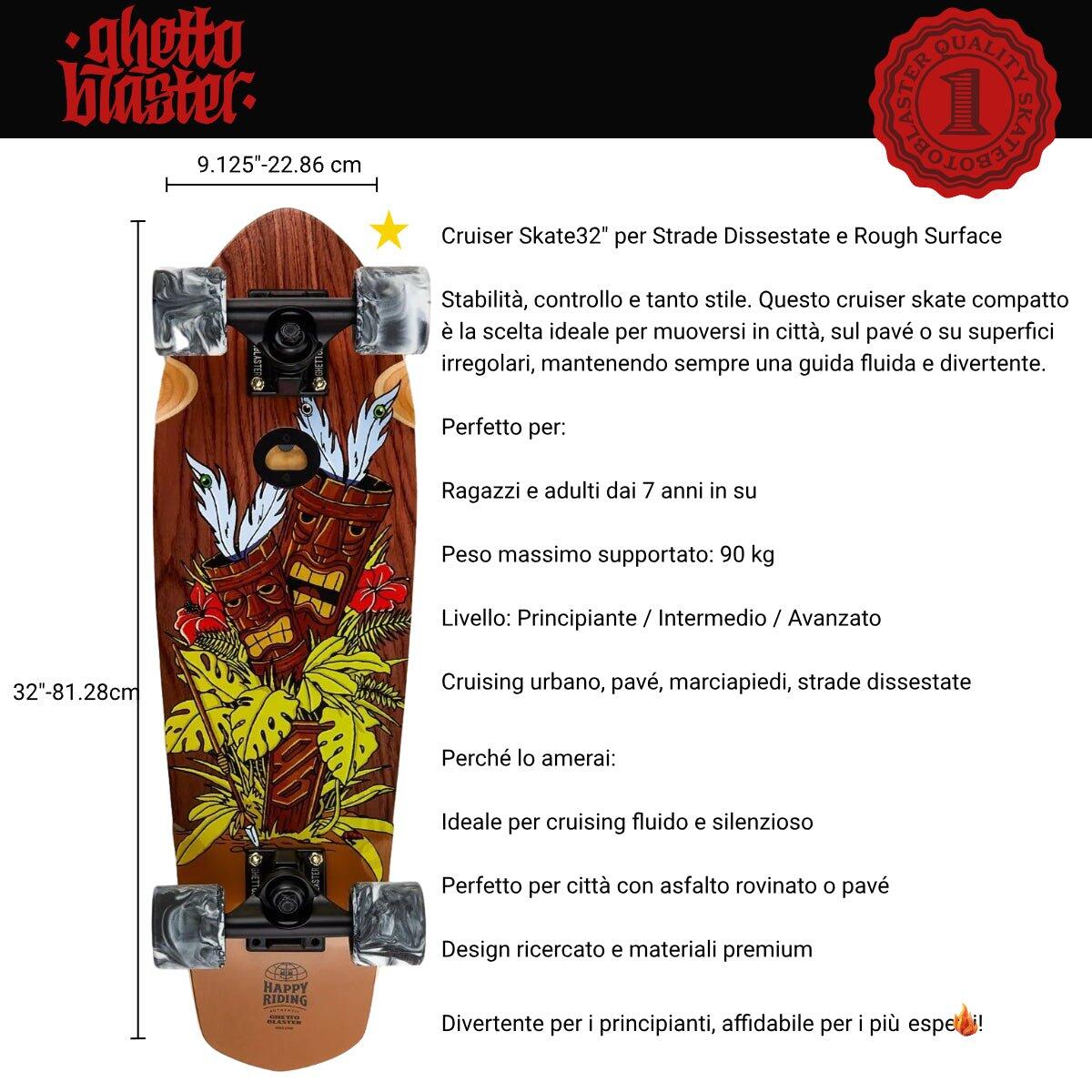 Cruiser Tiki Totem  Mogano 32" 5/7