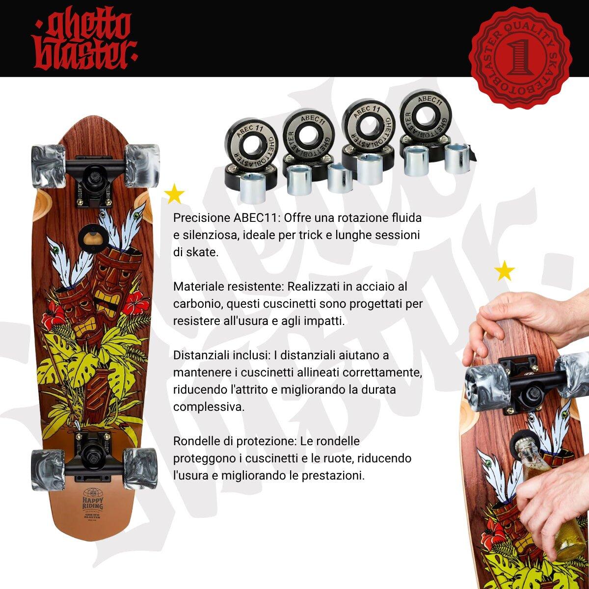 Skateboard Cruiser Ghettoblaster Mogano Tki Totem 26" -7,25" 5/7