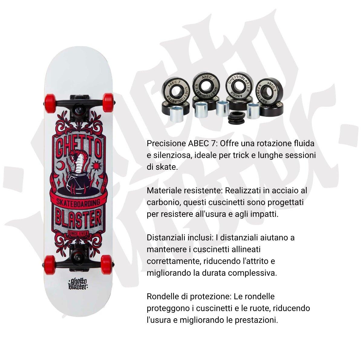 Skate per iniziare Kobra red 7.8" 6/7