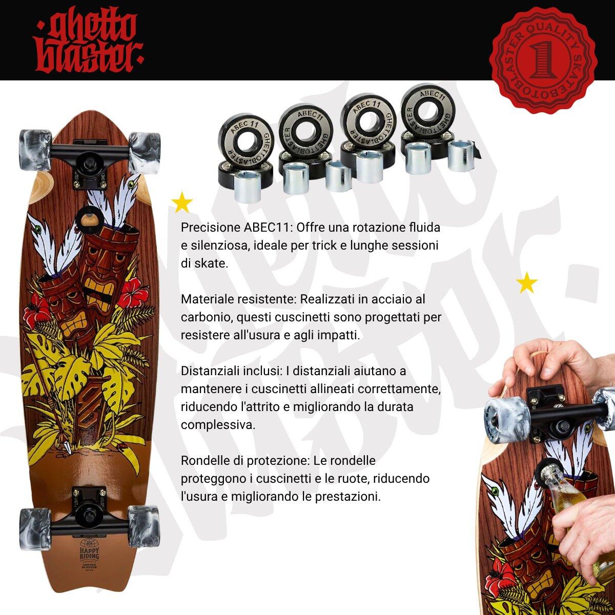 Cruiser Mid Fishtail Tiki Totem 33" 5/8