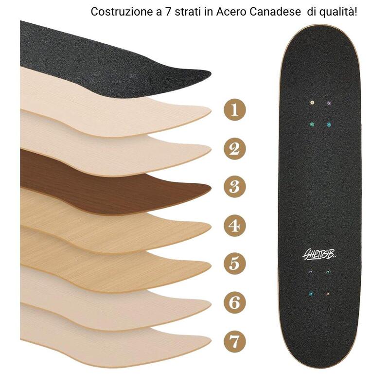 Skate pentru început Flame Yellow 8.125"