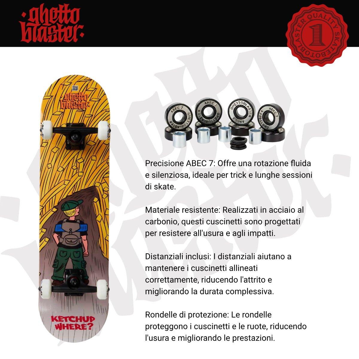 Skateboard Ghettoblaster zum Starten Forest Fries 8.0" 6/7