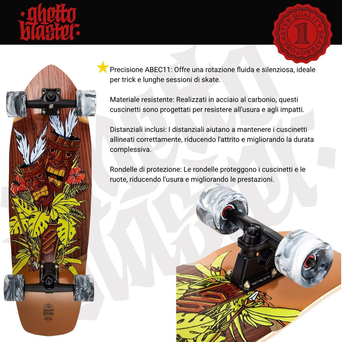 Surfskate Tiki Totem 32" x 9.875" 5/7