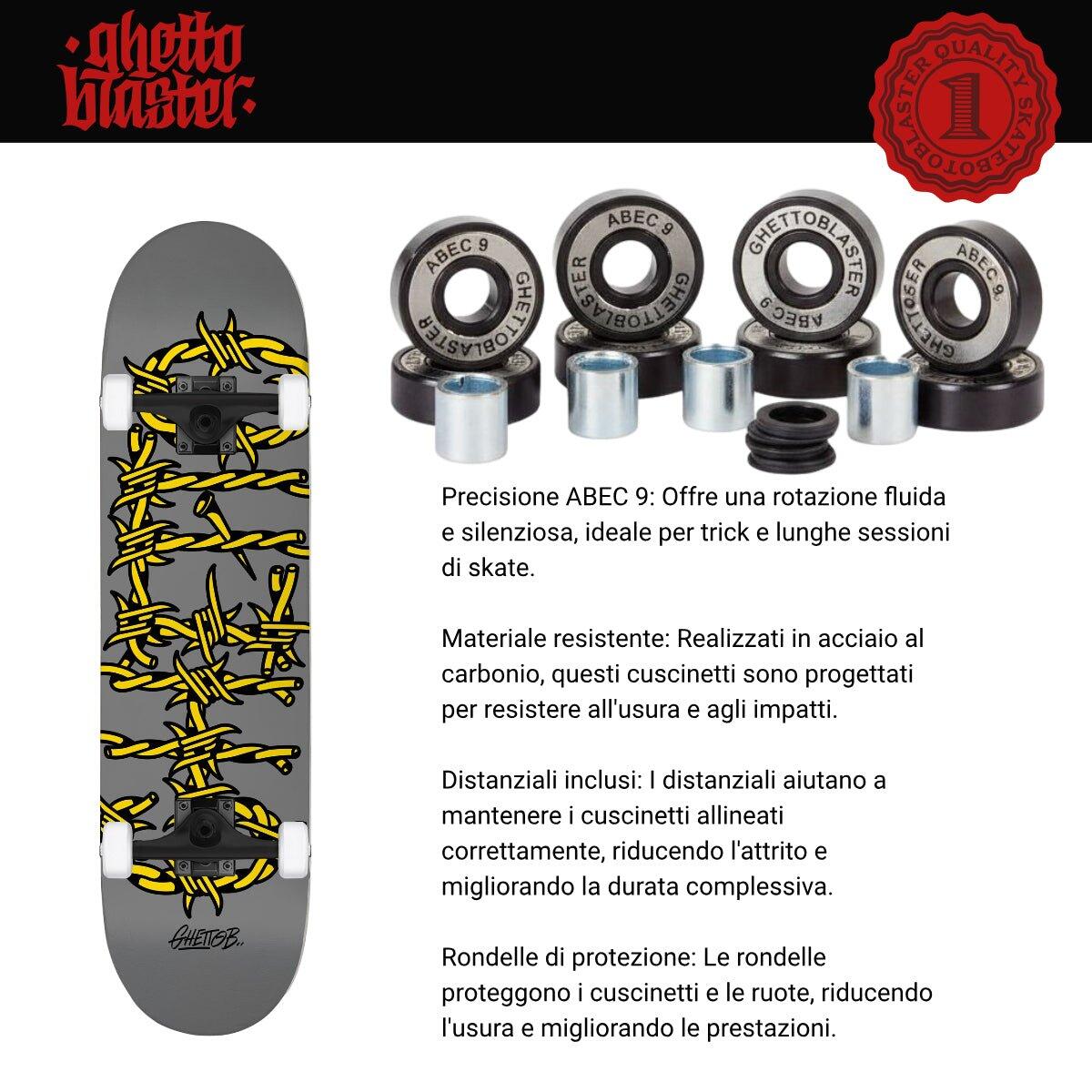 Skate per iniziare Barbed Wire Grey 7.87" 6/7
