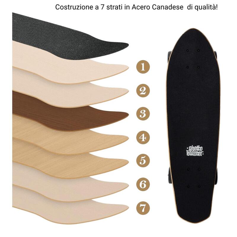 Skateboard complet Cruiser skateboard Flame 28"
