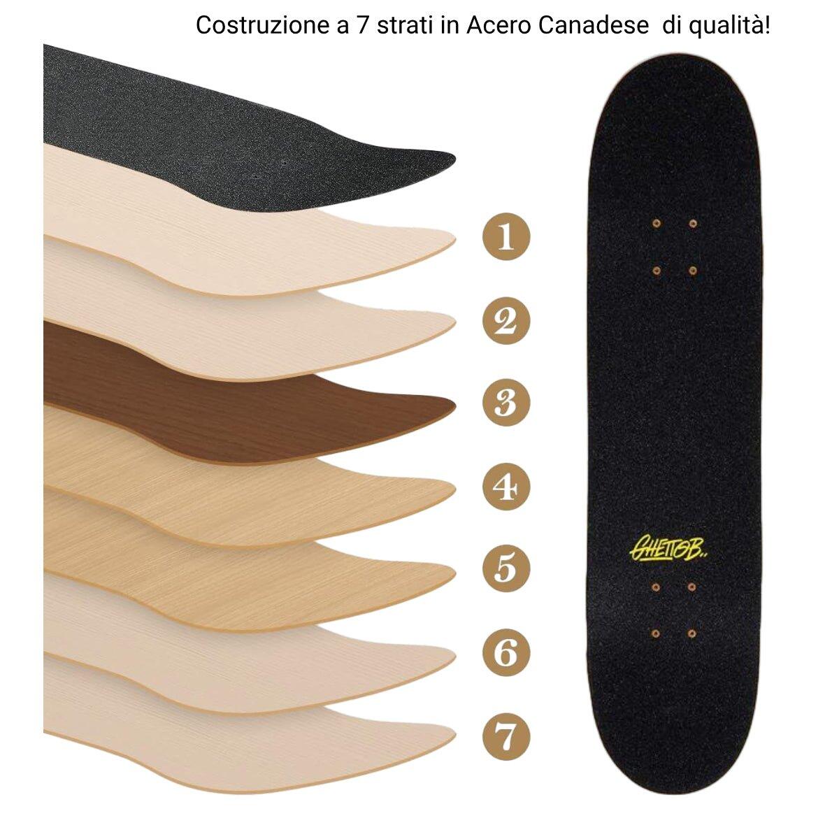 Kompletní skateboard pro začátečníky Ghetto Hotel Rust 8.125" - 8.375" 5/7