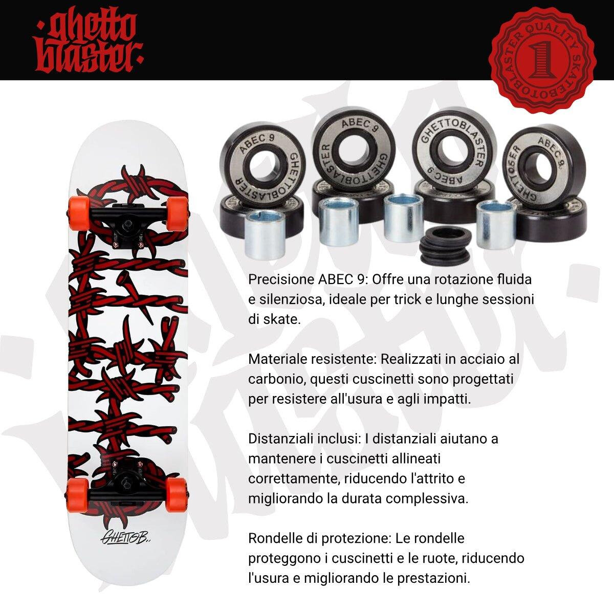 Skate per iniziare Barbed Wire Red 8.0" 6/7