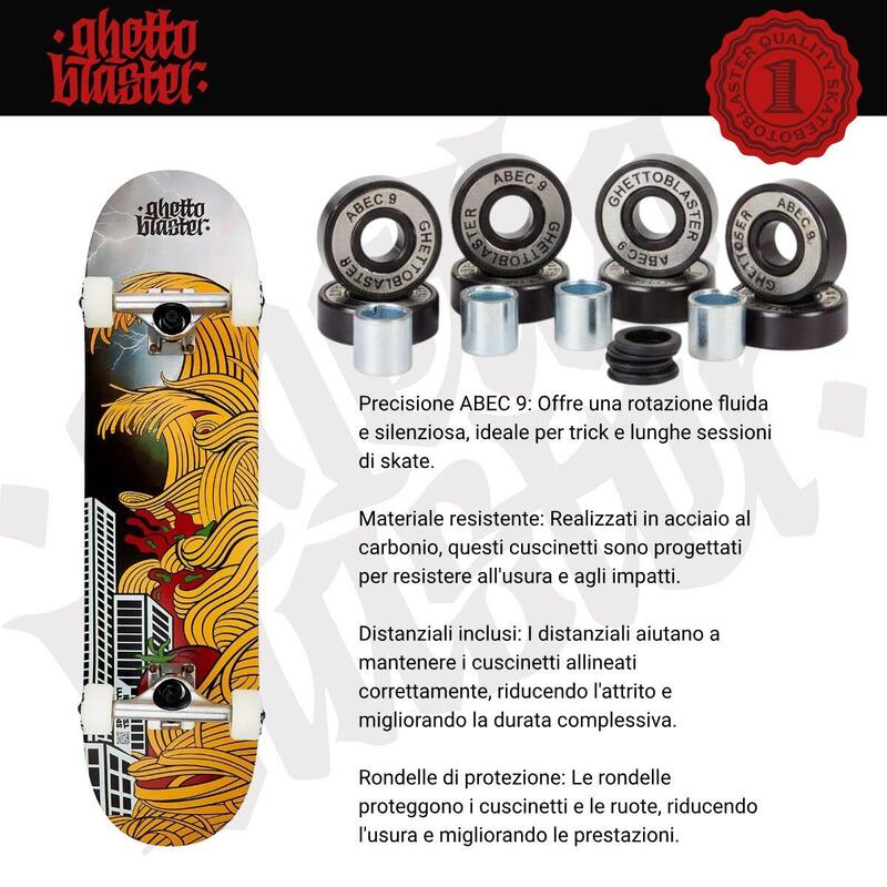 Skateboard complet pentru a începe Spaghetti Tsunami Thunder 8.0"