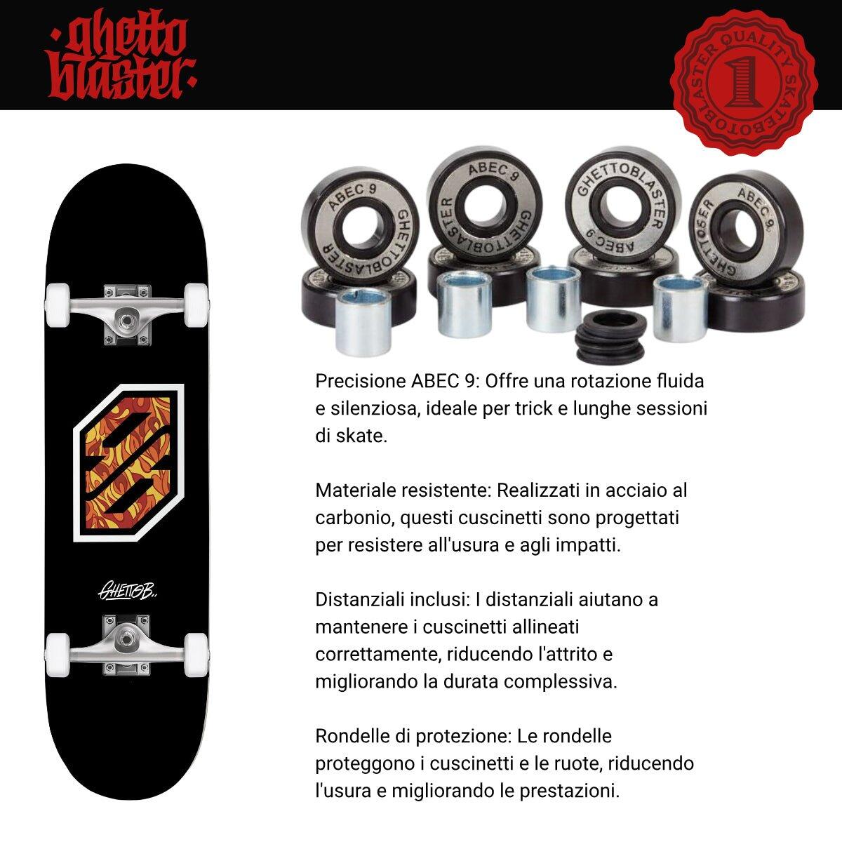 Skate pro začátečníky Flame White 8.25" 6/7