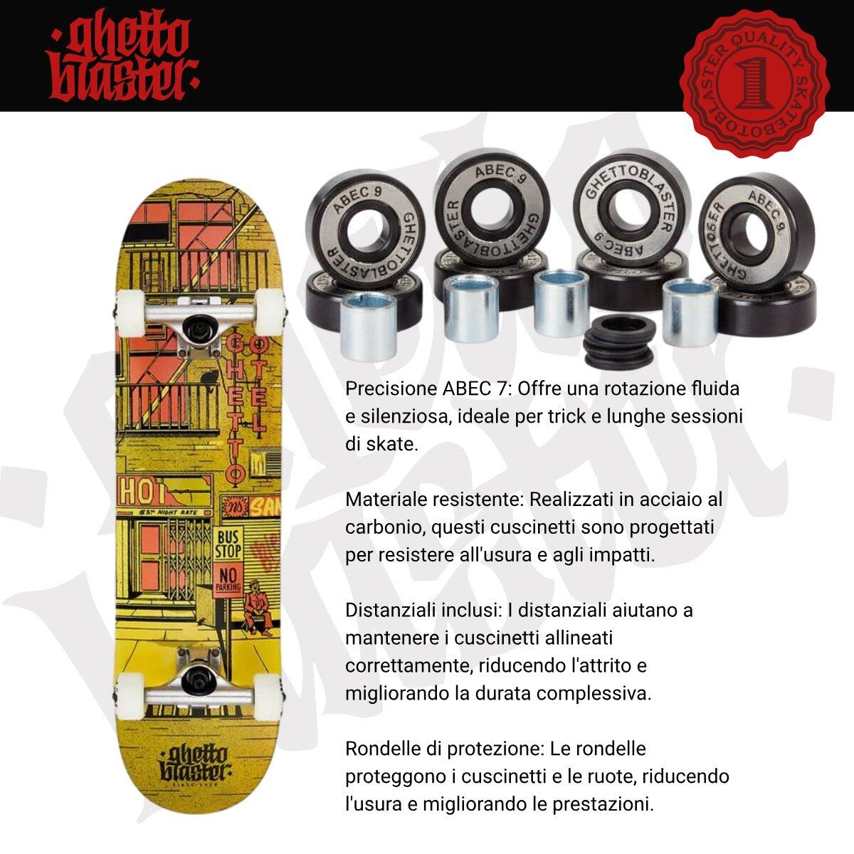 Kompletní skateboard pro začátečníky Ghetto Hotel Rust 8.125" - 8.375" 6/7