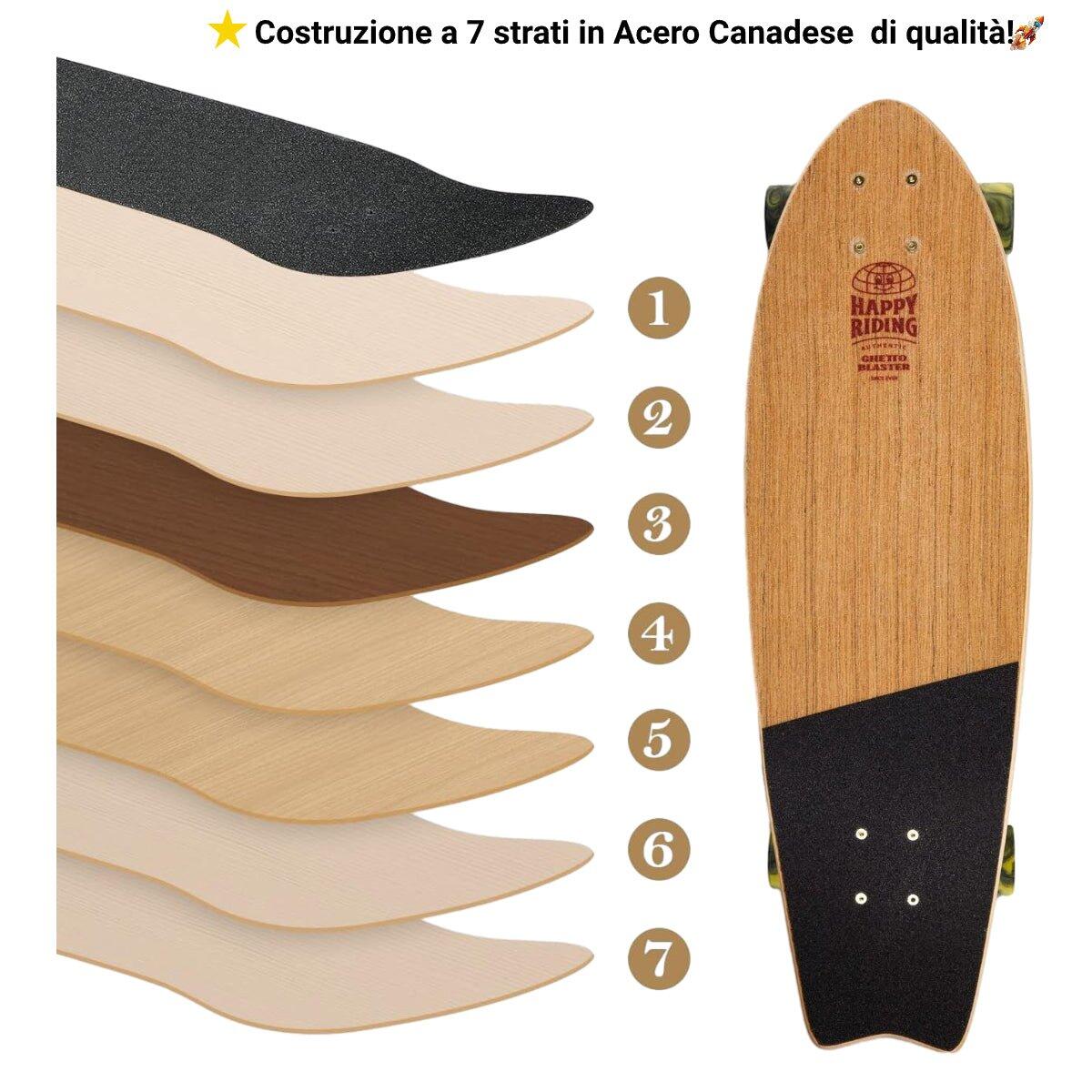 Cruiser Mid Fishtail Geroglifics 33" 6/7