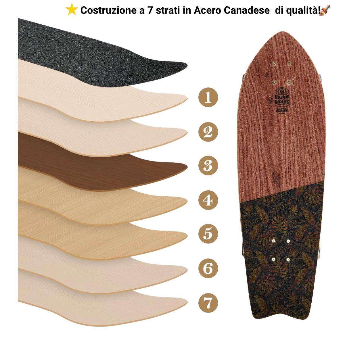 Surfskate Fishtail Tiki Totem 32" 6/7
