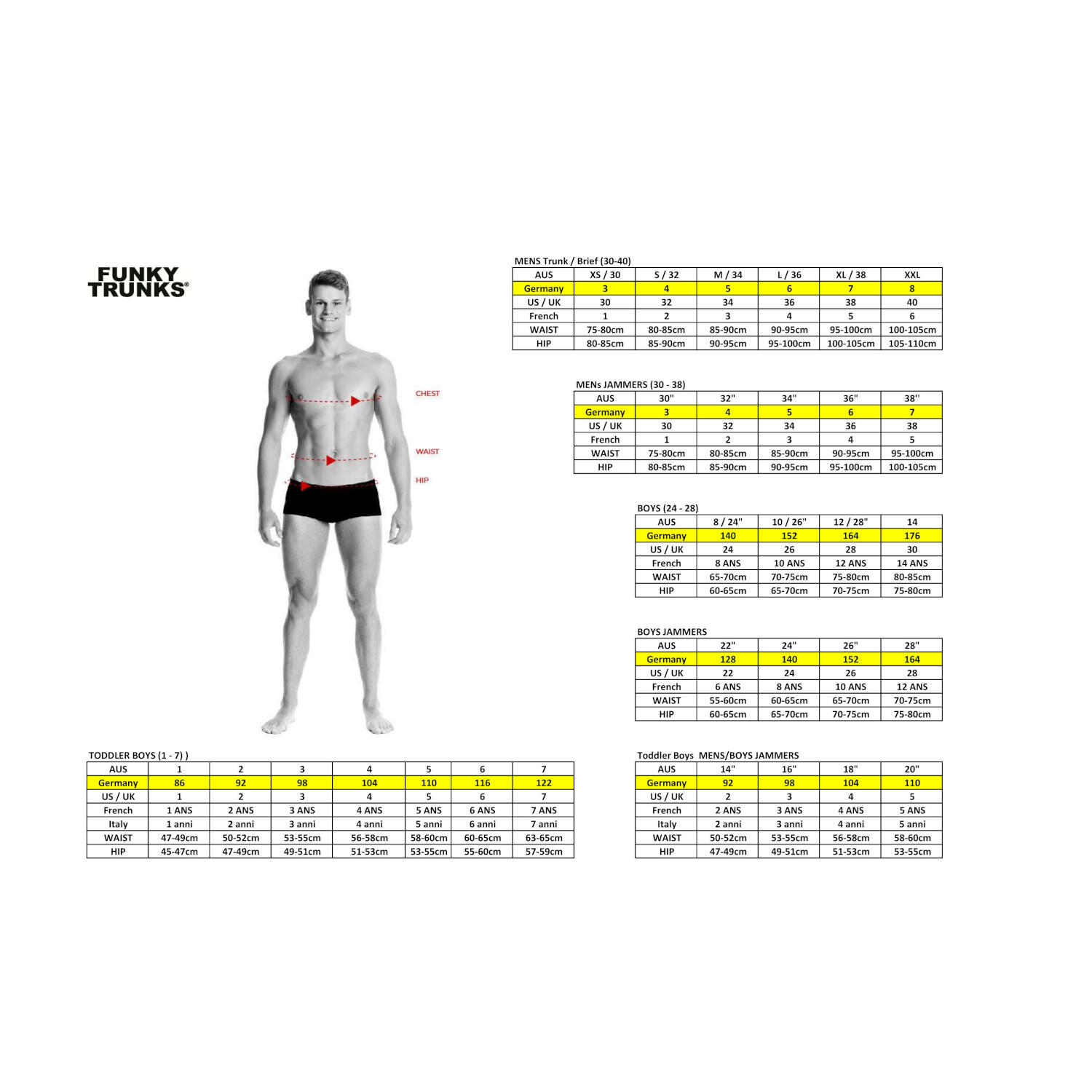 Funky Trunks Jungen Badehose Training Jammers FTS003B 2/7