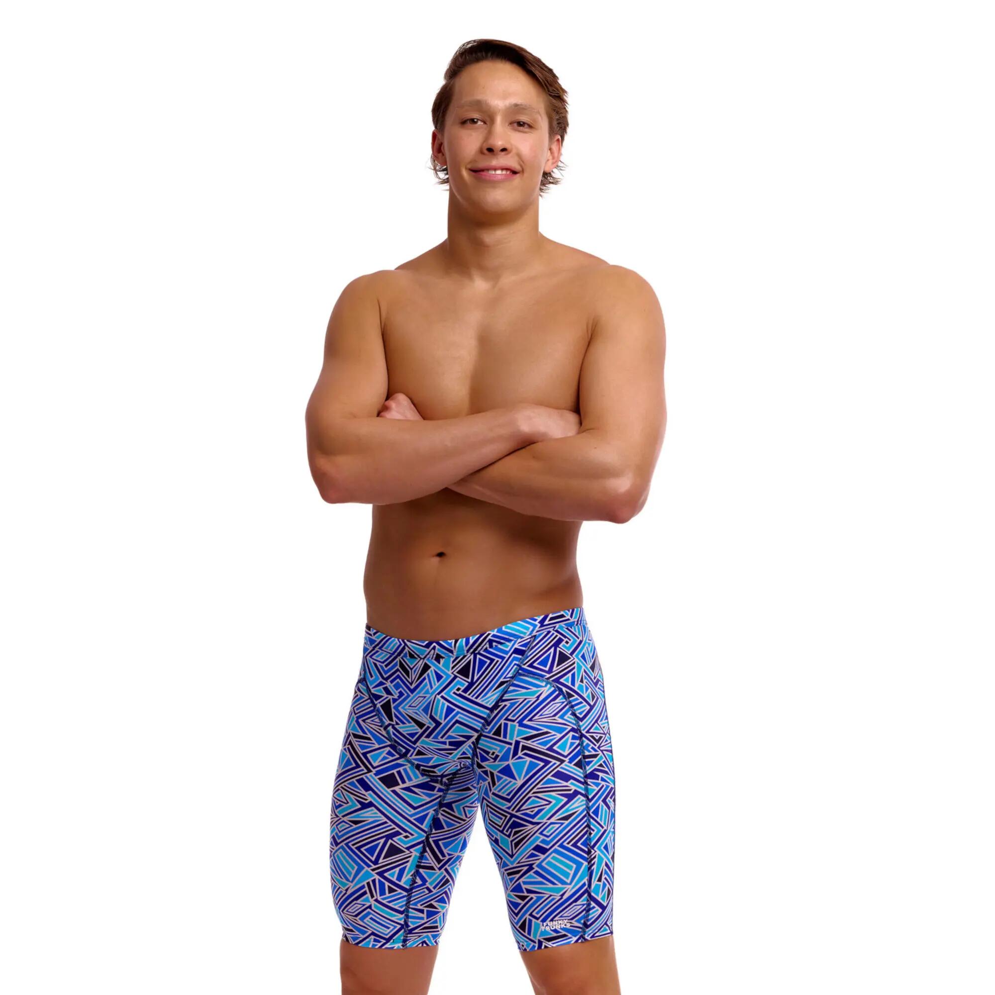 Spodenki do pływania Jammery Funky Trunks Blue Bits 10/11
