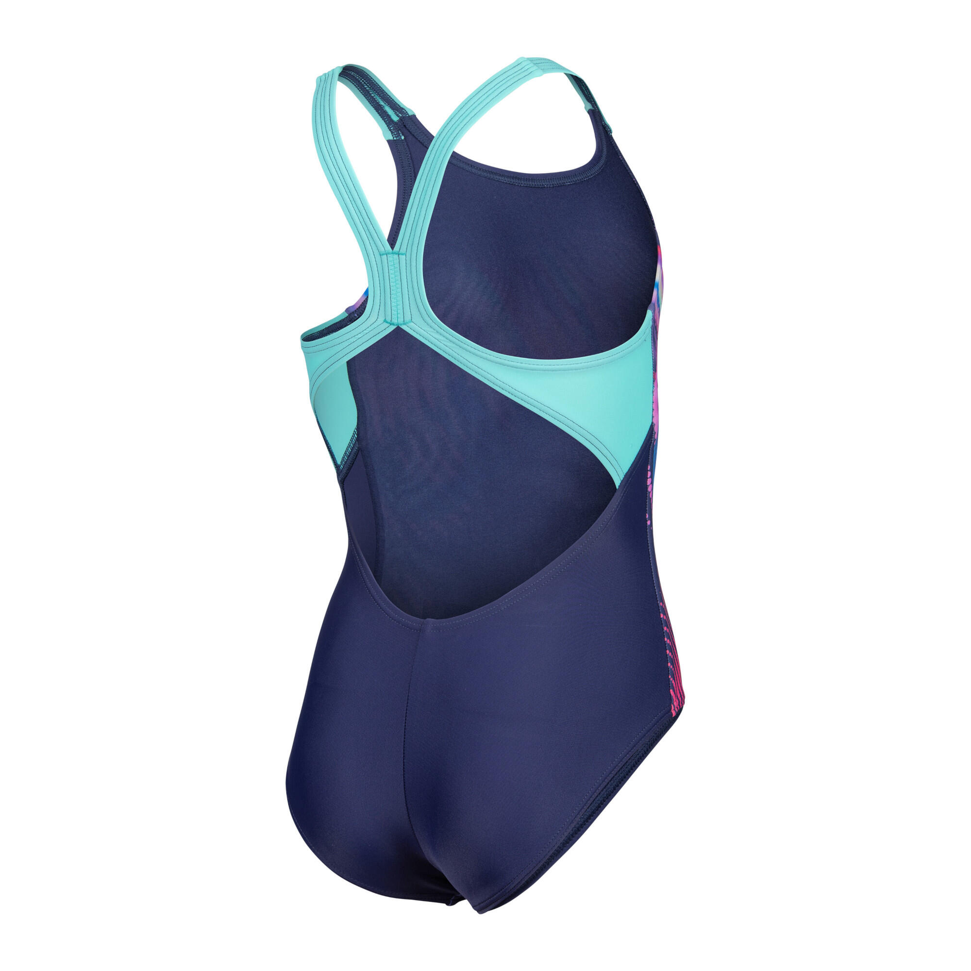 Arena Mädchen Badeanzug Lit Logo Swimsuit V Back 010690 5/5