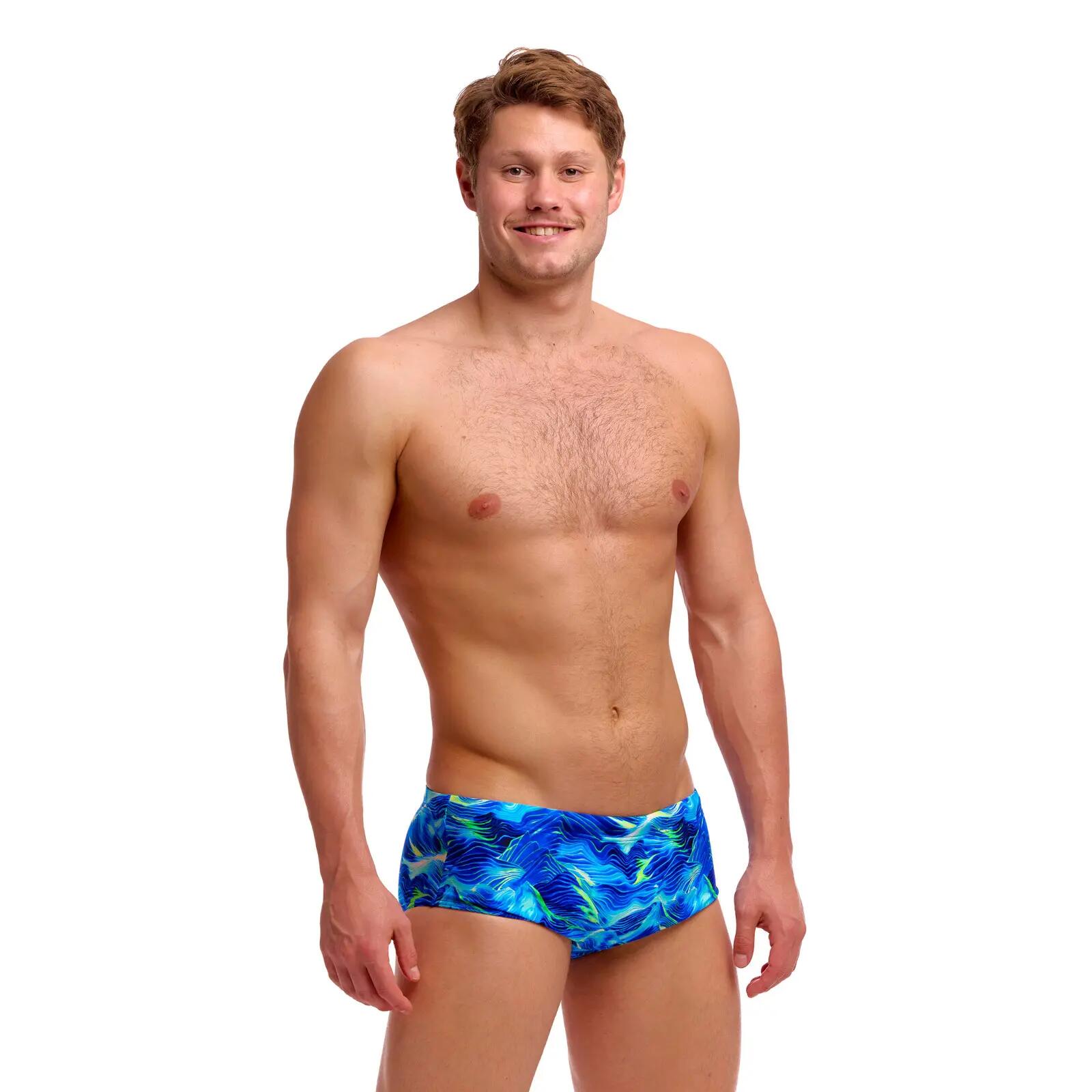 Funky Trunks Badehose Herren Sidewinder Trunk Storm Chaser 10/12