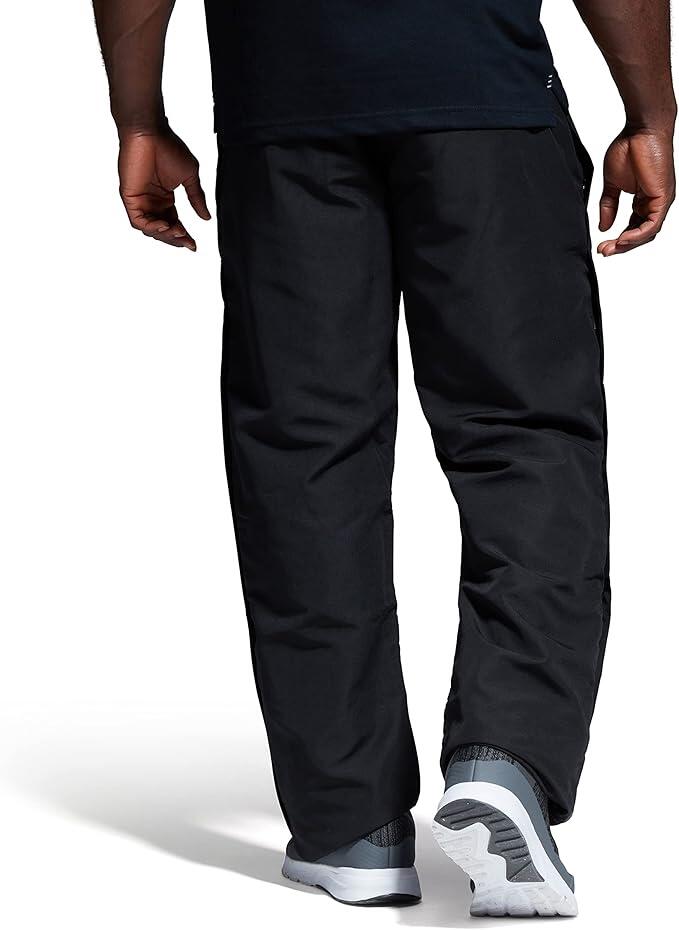 CANTERBURY STADIUM MENS TRACKSUIT PANTS BOTTOMS OPEN HEM LEG BLACK MEDIUM 4/7