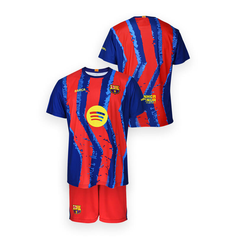 Tenue d'extérieur n° 4 premium pour enfants du FC Barcelone 2025-26, réplique 5/5
