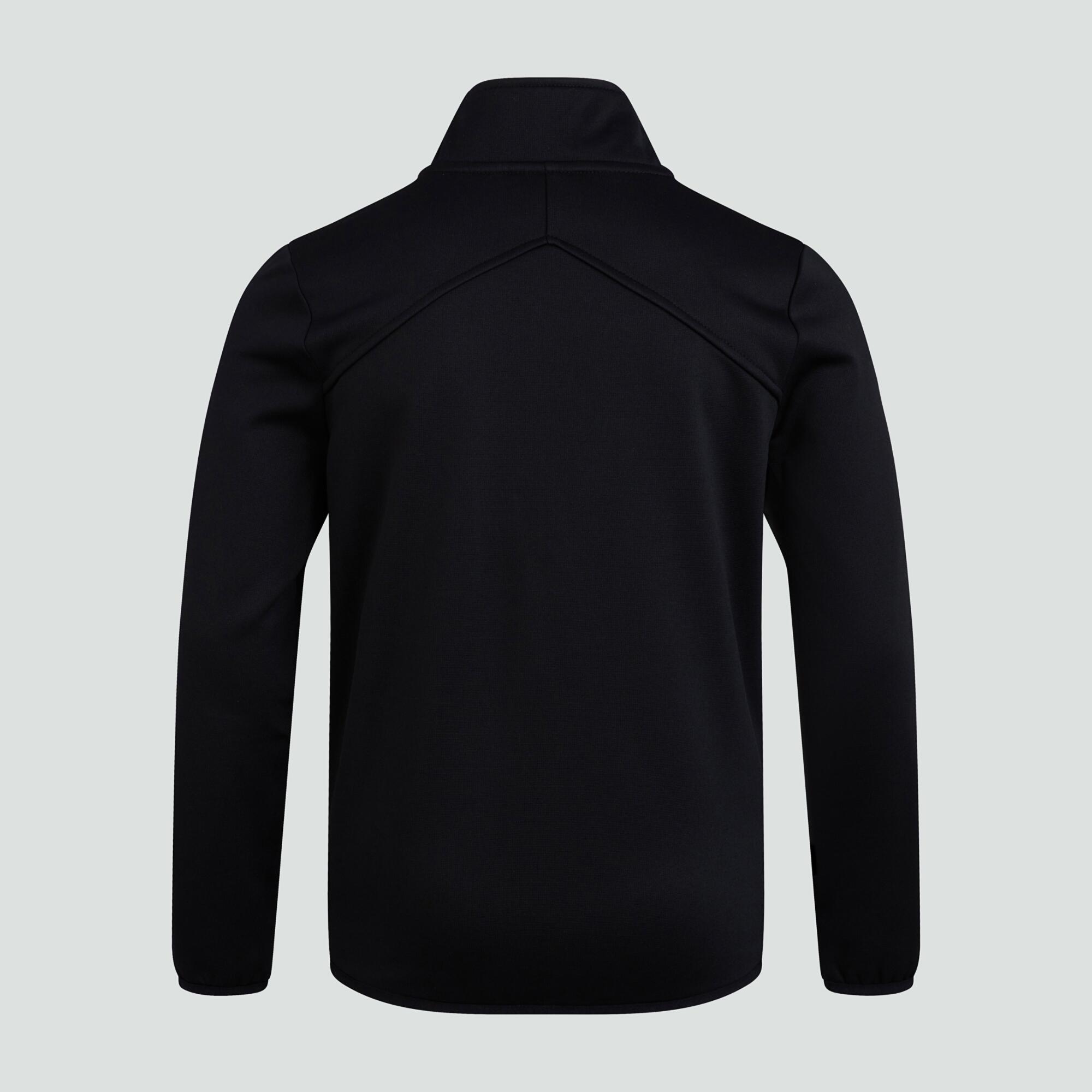 Sweater kinderen quarter zip midlayer training top junior zwart 4/5