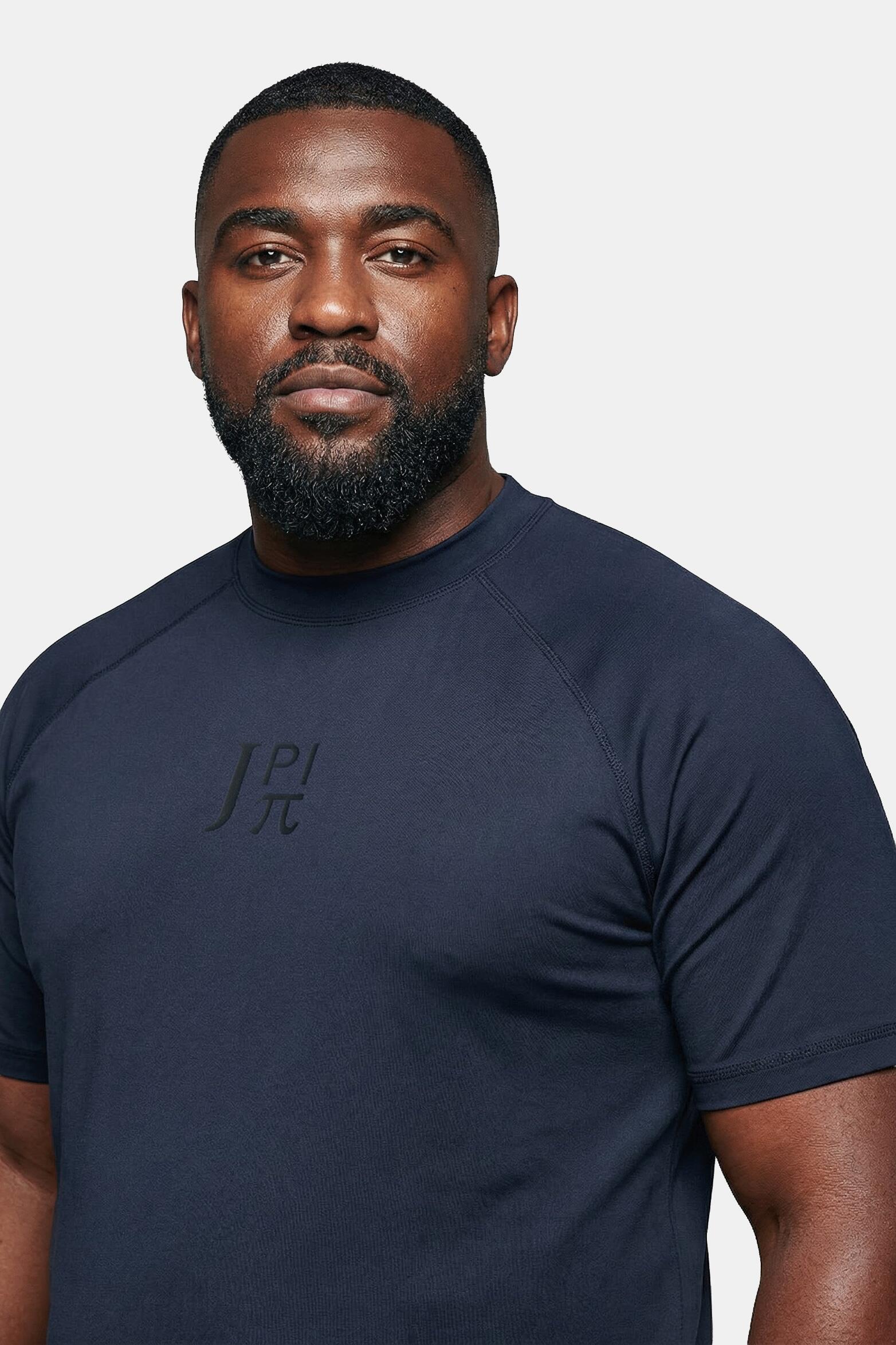 Heren Zwemmersshirt korte mouwen opstaande kraag UV-bescherming 3/6