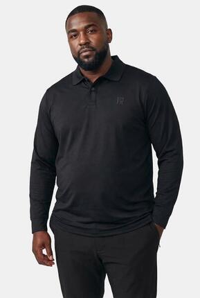 Hommes Polo manches longues spécial golf finition QuickDry (séchage rapide)