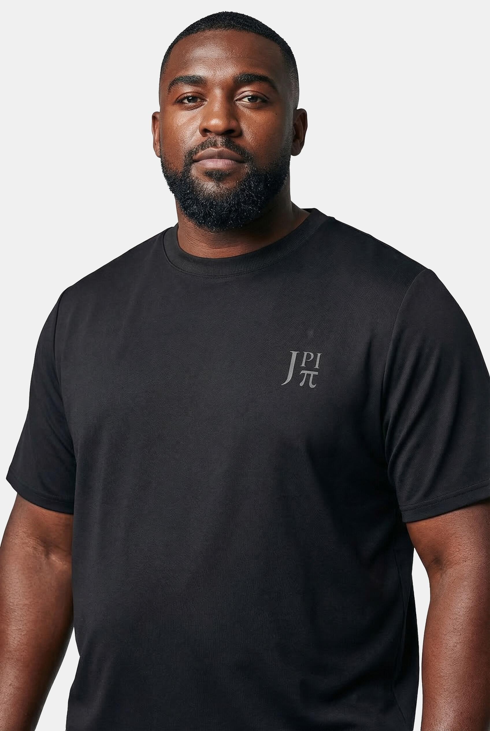 Męski T-shirt FLEXNAMIC® odzież sportowa fason maskujący brzuch rękaw 1/2 3/7