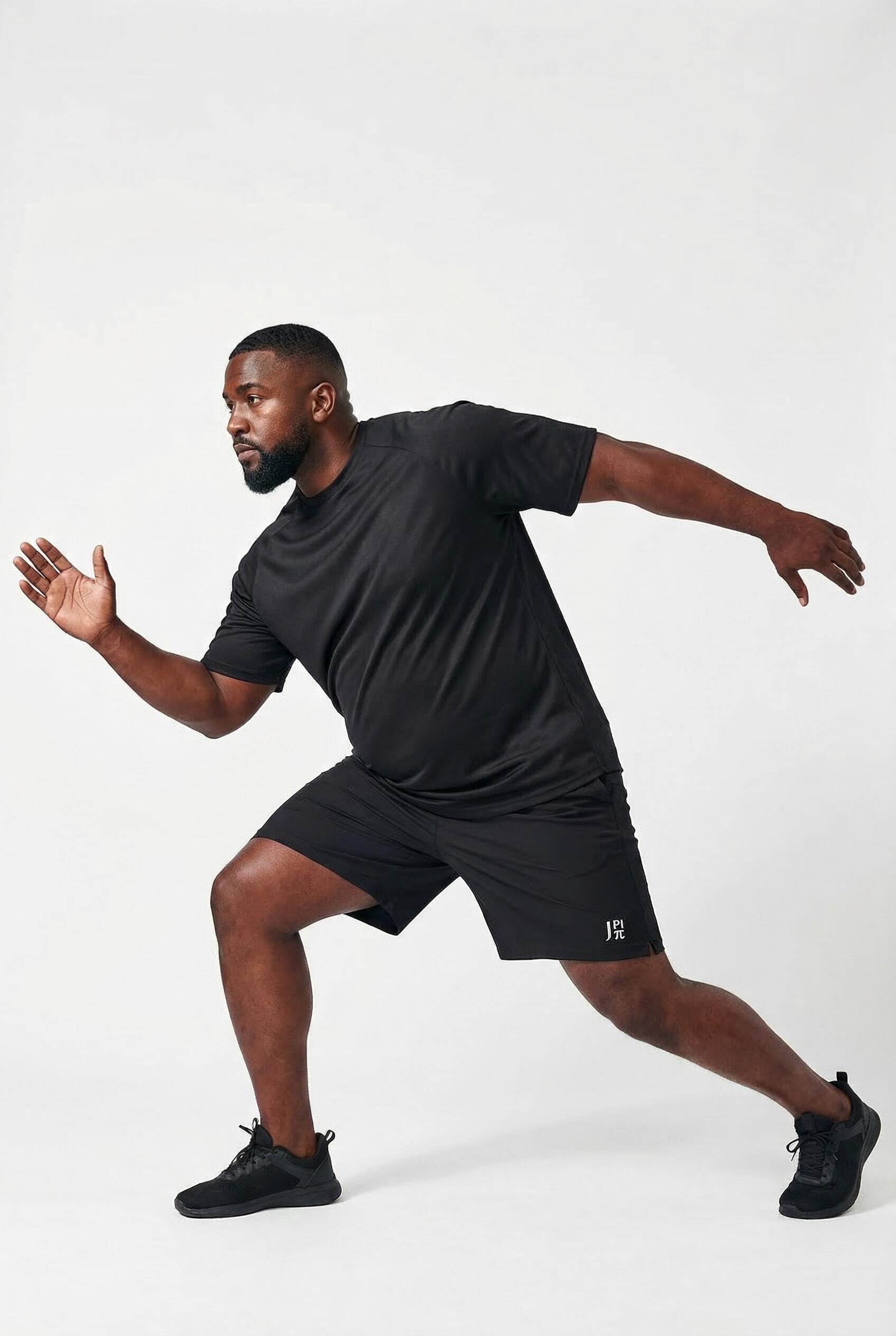 Heren T-shirt FLEXNAMIC® fitness korte mouwen print op de achterkant QuickDry 2/6