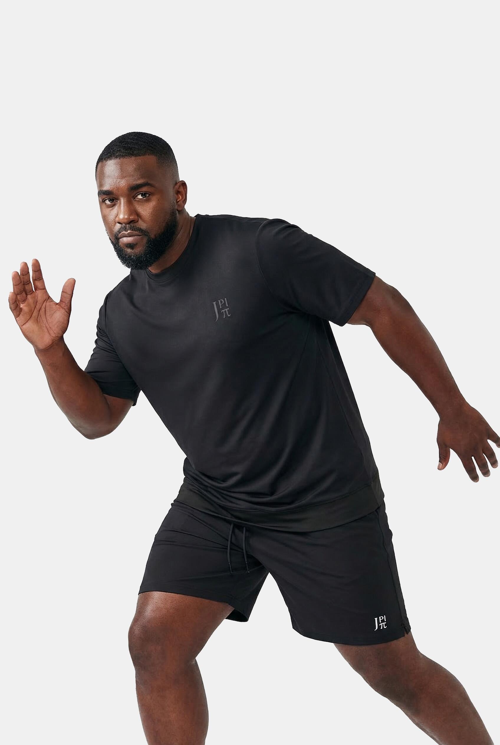 Męski T-shirt FLEXNAMIC® odzież sportowa fason maskujący brzuch rękaw 1/2 2/7
