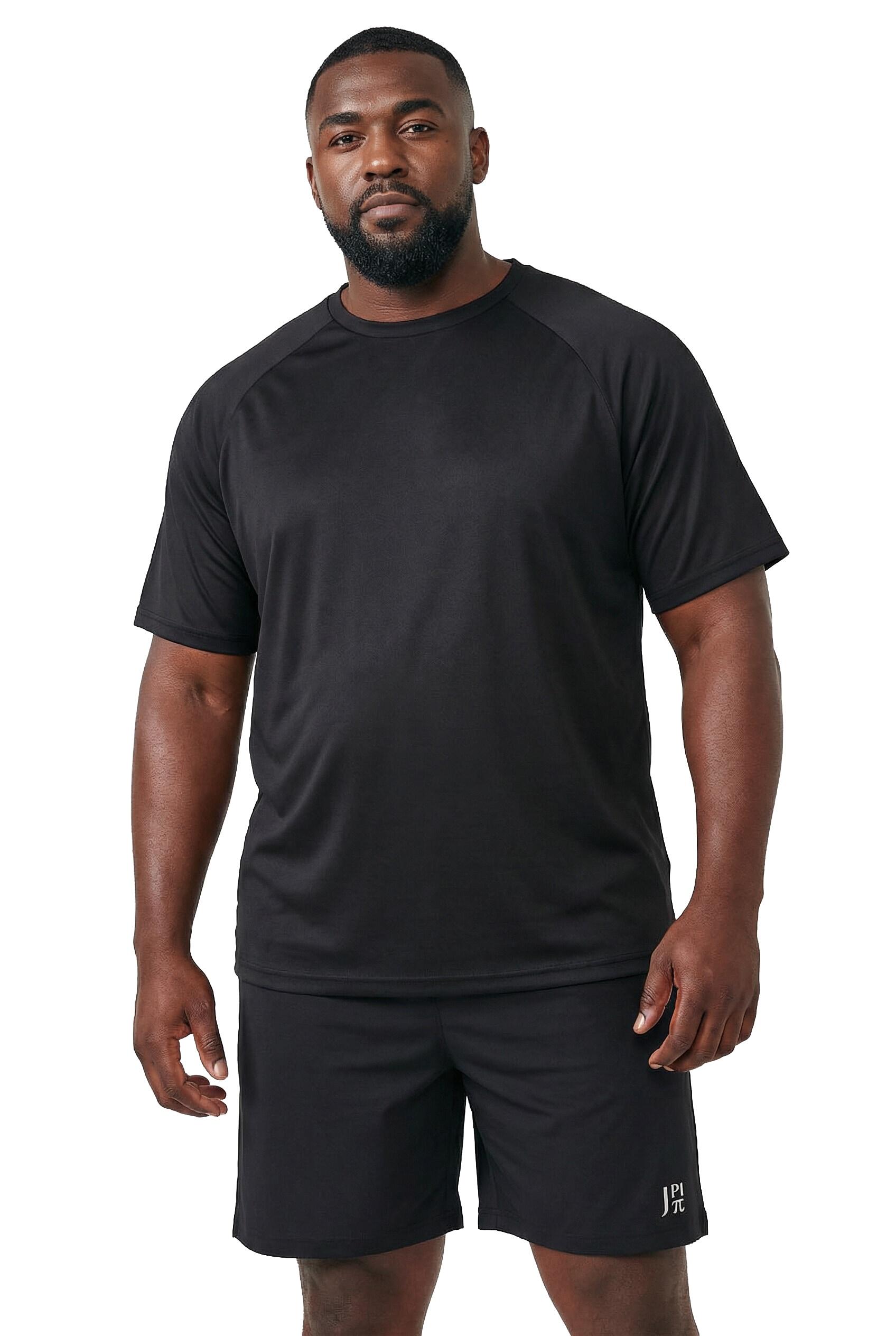 Heren T-shirt FLEXNAMIC® fitness korte mouwen print op de achterkant QuickDry 6/6